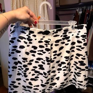 Altar'd State Black and White Mini Skirt